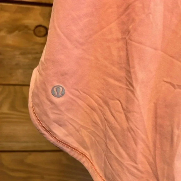 LULULEMON Womens sculpt open back 28 inch pit to pit TANK PEACH athletic summer - Picture 3 of 8